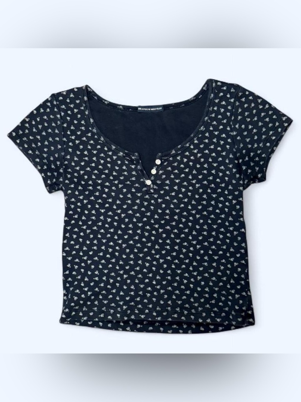 Brandy Melville Pointelle Baby Tee